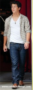 Nick Jonas jeans bulge
